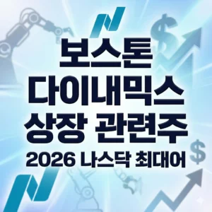 보스톤 다이내믹스 상장 관련주