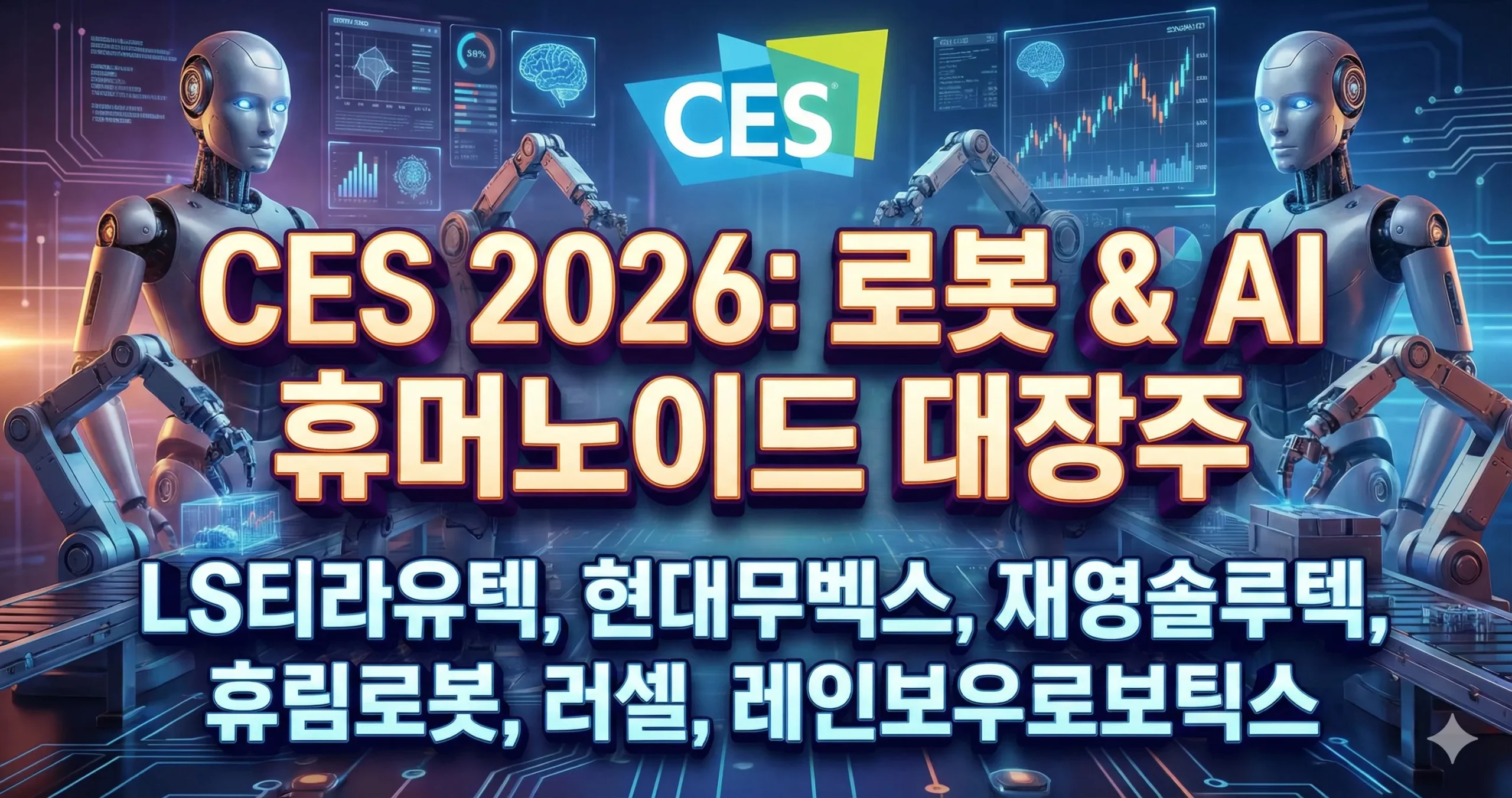 CES 2026 로봇 관련주: AI 휴머노이드 수혜주 분석 - intap365