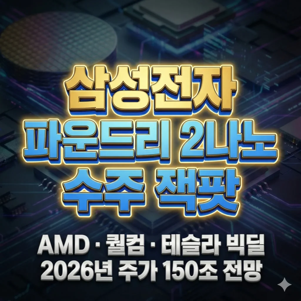 삼성전자 파운드리: AMD·퀄컴 2나노 수주 잭팟 및 주가 전망